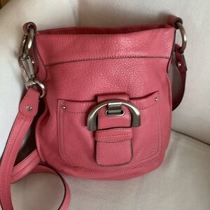 B. MAKOWSKY Genuine Leather Pink Crossbody. NWOT